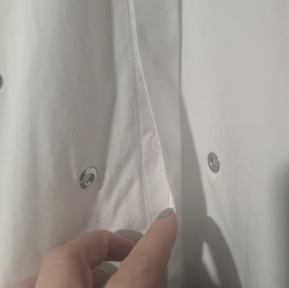 SPORTMAX | Elio eyelet-embellished cotton-poplin shirt In White - Picture 10 of 12